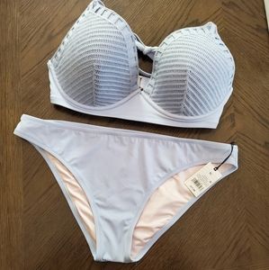 Shade & Shore Crochet Underwire Bikini